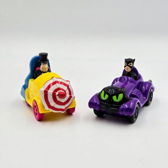 Vintage Catwoman And Penguin McDonald’s Happy Meal Toys 1991 DC Comics Read - Picture 2 of 11